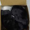 CIPOWM Christmas Santa Hat for Adults, Velvet Santa Hats Plush Christmas Hat for Xmas New Year Party Decorations and Supplies (Black)