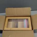 UCEC Index Card Organizer with Dividers Index Card Organizer 3x5 Bamboo Index Card Holder with Dividers Index Card Holder Box 4 Compartments with Acrylic Lid Wood Index Card Organizer Set & 150 Cards