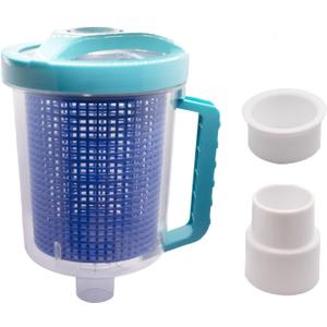 W560 Inline Pool Leaf Canister/Leaf Catcher (with Mesh Basket and Skimmer Socks) Compatible with Hayward Pentair Suction Manual & Automatic Pool Cleaners