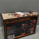 BLACK+DECKER 20V MAX Cordless Drill and Impact Driver, Power Tool Combo Kit with Battery and Charger (BD2KITCDDI)