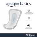 Amazon Basics Men's Incontinence Guards, Maximum Absorbency, 52 Count, (1 Pack of 52)
