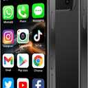 Mini Smartphone 3.0" HD Touchscreen - Unlocked Android Compact Mobile Phone for Kids & Students | Smallest Cell Phone for Travel Backup & Digital Detox | WiFi, GPS, Face ID, Dual SIM, 2GB+16GB, Black