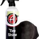 Adam's Polishes Tire Shine Combo - Spray Tire Dressing W/ SiO2 For Non Greasy Car Detailing | Use W/Tire Applicator After Tire Cleaner & Wheel Cleaner | Gives A Ceramic Coating Car Wax