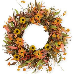 JINGHONG Fall Wreaths for Front Door 24 Inch Artificial Fall Wreath Large Autumn Wreath for Outside Wall Porch Harvest Thanksgiving Day Celebration