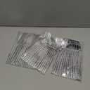 Rubtlamp 90Pcs Silver Plastic Silverware, Hammered Disposable Silverware,Silver Plastic Forks And Spoons, Fancy Plastic Cultery Include 30 Forks, 30 Knives And 30 Spoons for Party