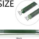 Garden Plant Stakes 36 Inch 3Ft Steel Plant Stick Support, 25 Pack Tomato Stakes for Growing Climbing Plants, Potted Plants, Tomatoes, Trees, Cucumber, Beans, Fences Poles