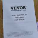 VEVOR Extendable Steel Truck Ladder Rack - 800 lbs Capacity, 46-71 inch, Non-Drilling for Kayak, Surfboard, Lumber, Ladder