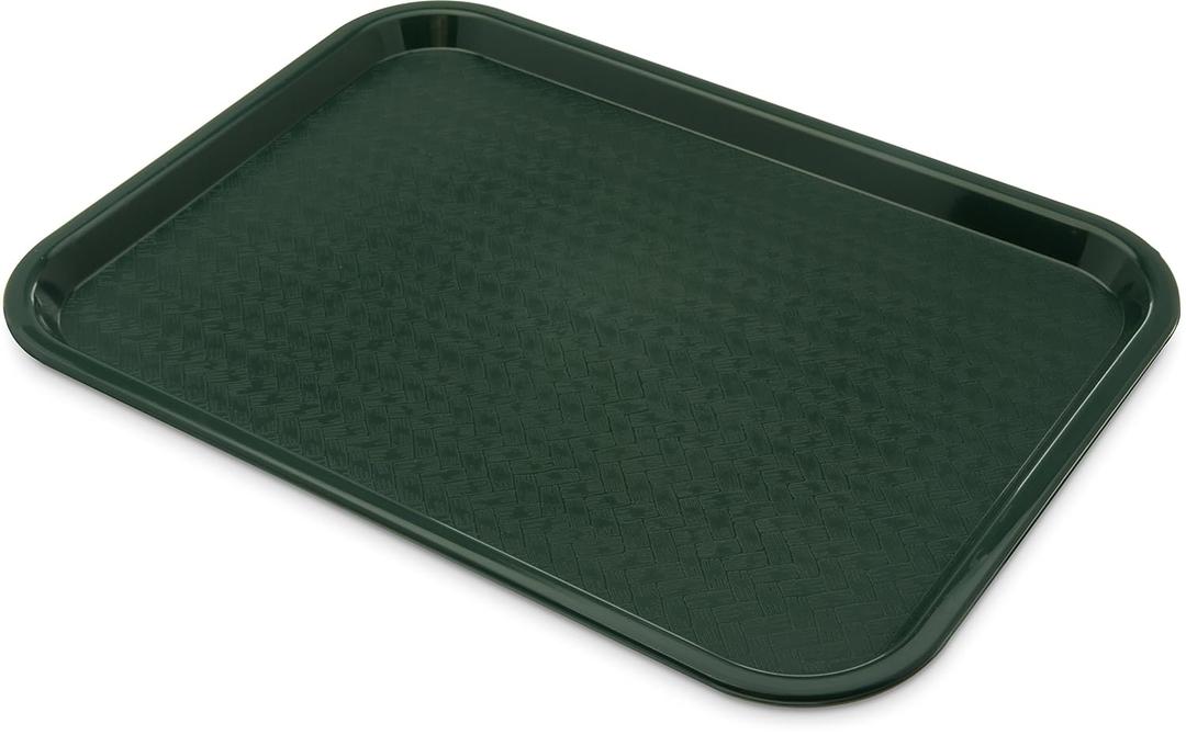 Carlisle FoodService Products CT121608 Caf Standard Cafeteria / Fast Food Tray, 12" x 16", Forest Green