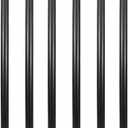 GeilSpace 6 Pack 1/2"  18" Pre-Cut Black Metal Pipe, Industrial Steel Fits Standard Half Inch Black Threaded Pipes and Fittings - Vintage DIY Industrial Shelving (1/2"  18")