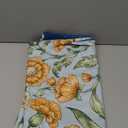 Horaldaily Rustic Rectangular Tablecloth 60x104 Inch, Bird Floral Vintage Washable Seasonal Table Cover for Party Picnic Dinner Decor (Green)