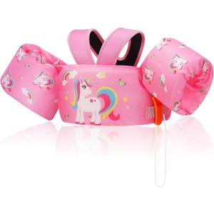 Moko Swim Arm Band for Kids 20-30-50 lbs, Cute Cartoon Toddler Swim Vest, Swimming Water Wings Pool Floaties Sleeve for Children Learn to Swim, Size Child