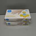 2 x MED PRIDE Medical Vinyl Examination Gloves (X-Large, 100-Count) Latex & Rubber Free, Ultra-Strong, Clear Disposable Powder-Free Gloves for Healthcare & Food Handling Use