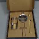 Naoki Matcha Traditional Matcha Starter Set - Bamboo Matcha Whisk (Chasen), Scoop (Chashaku), Stainless Steel Sifter - Japanese Matcha Tea Set