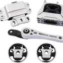QRYIPPDM 5pc Engine Motor & Transmission Mount Kit for 2005-2010 Jetta 2.0L Beetle 2.5L 2006-2014 Golf 2.5L 2012-2014 Passat 2006-2009 Rabbit