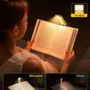 Glocusent 12 LED Rechargeable Book Light, Clip-on Reading Light with 5 Colors & 5 Brightness Levels, Up to 100Hrs Runtime, Eye-Caring Reading Lights for Books in Bed, Perfect for Book Lovers, Kids