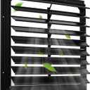 AIWFL 18 Inch Aluminum Automatic Exhaust Shutter Louver Vent, Automatic Gravity Shutter Louver Vent for Home Attics, Workshops, Barn, Greenhouse