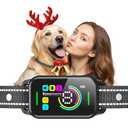 Dog Bark Collar for Large Medium Small Dogs - Smart AI 1S Stop Barking, Anti Barking Device & Dog Training Collar with Beep, Vibration & 8-Level Sensitivity, IP67 Waterproof, USB-C Fast Charge - Black