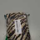 Milumia Women's Zebra Print Halter Top Y2k Deep V Neck Sleeveless Ruffle Hem Cami Tops (Large, Multicolor)