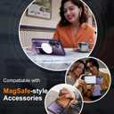 Temdan Magnetic for Samsung Galaxy S25 Plus Case, [Innovate Stand][Military Grade Drop Protection][Non Slip][Translucent Matte] Shockproof Phone Case for Galaxy S25 Plus 6.7" 2025 -Purple