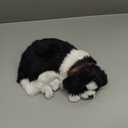 Luxshiny 11.4 Inch Breathing Dog: Stuffed Animal Realistic Fluffy Sleeping Animal Toy, Shepherd Dog Photography Prop for Kid' Birthday, Home Decor