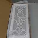 Pibeyer 2 Set Rustic Candle Holders Wall Dcor Farmhouse Candle Sconces Wood Decorative Wall Art(Distressed White)