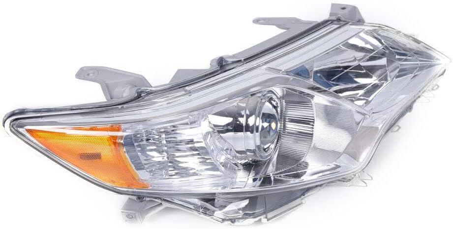 YIYIBYUS Headlights Assembly For 2012 2013 2014 Toyota Camry Projector Headlamp L LE SE XLE XSE Projector Halogen Front Head Lamps Replacement (Right Passenger Side)