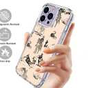 Vintage Cowboy Case Compatible with iPhone 16 Pro, Wild West Mountain Cactus Case for iPhone 16 Pro, Cool TPU Shockproof Case Cover