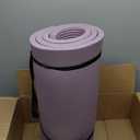 Retrospec Solana Yoga Mat 1" Thick With Nylon Carry Strap for Men & Women - Non Slip Exercise Mat for Home Yoga, Pilates, Stretching, Floor & Fitness Workouts (Violet Haze)