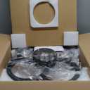 Ceiling Fans with Lights and Remote, Flush Mount Ceiling Fan with Light, 3000-6500K Dimmable Modern LED Ceiling Fans, 6 Wind Speeds, Low Profile Small Ceiling Fan for Bedroom, Kitchen, Office (18 inch, Matte Black)