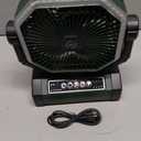 Portable Fan 24000mAh Battery Powered with Remote & LED, 4 Speed Strong Airflow, Desk/Camping/Outdoor/Gym Fan for Office Travel Treadmill Camping Gear