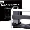 GeeekPi 4U Server Cabinet, 10 inch Mini Server Rack for Network, Servers, Audio, and Video Equipment, DeskPi RackMate T0 Rackmount, 7.87 inch Depth (Silver)