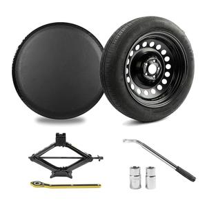 Gleyi Spare Tire Kit Compatible with 2017-2026 Model 3 - Includes 18x4 Rim, 135/80R18 Spare Tire, 26.5” Rolling Diameter Includes car Jack kit and Spare tire Bag.