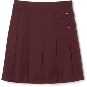 French Toast Girls Adjustable Waist Pleated-Front Two-tab Scooter (20, Burgundy)