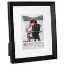 Black Wedge Matted Wood Matted 8x10/5x7-5x7