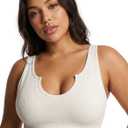 Hybrid & Company Women's Super Comfy Sports Bras Support Crop Top Bralette for Yoga Gym (M)