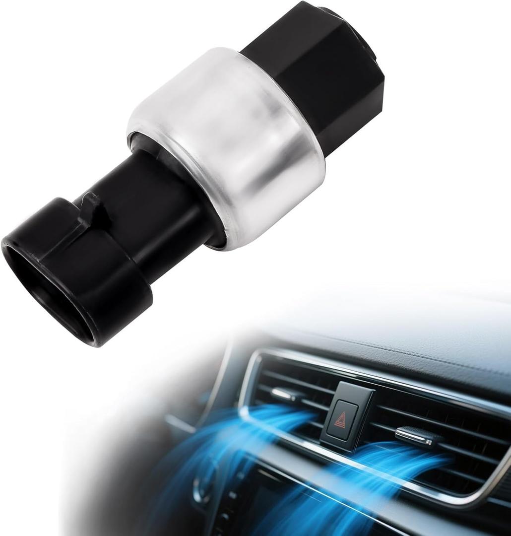 Upgraded Silverado/Sierra A/C Clutch Cycle Switch, Compatible with Chevy Silverado Tahoe Suburban Express, GMC Safari Savana Yukon, Air Conditioner Pressure Sensor Switch Replace# 15035084