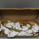 White Orchids Artificial Flowers 5PCS Fake Orchid 35.4" Long Stem Faux White Flowers Silk Orchids That Look Real for Bridal Shower Home Party Wedding Decoration