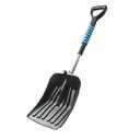 YEITSNOW Extendable Snow Shovel for Driveway Portable Snow Removal Emergency Tool with Foam Grip in Winter Snowy Day Easy Assembled Garage for Car Vehicles Outdoor Use (Shovel Only)