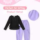 Mikrdoo Toddler Girl Clothes for Girls Outfits Fall Winter Ruched Long Sleeve Crop Top Cargo Pants 2 Piece Clothing Set (4-5T)