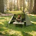 Night Cat Cot Tent Combo: 1 Person Off-Ground Tent for Camping with Vestibule Waterproof, 32'' Width