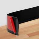 Flexible Baseboard Molding Trim 4" x 15 ft, 20ft 40ft 50ft 60ft 100ft Self-Adhesive Vinyl Wall Base Cove Base, Peel and Stick Rubber Wall Base Molding Trim