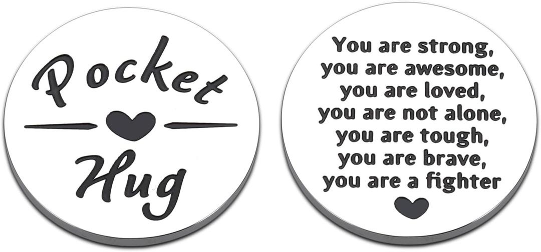 Pocket Hug Gift Get Well Soon Gifts for Men Cancer Gift for Cancer Survivor After Surgery Gifts for Female Male Encouragement Birthday Christmas Keepsake for Friend Adult