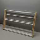 Household Essentials 5001 Collapsible Folding Wooden Clothes Drying Rack For Laundry | Pre Assembled (Natural/White Birch)