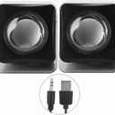 fosa1 Computer Speakers for Desktop PC Laptop, USB 2.0 Mini Wired Combination Speaker Stereo Clear Speaker System with Volume Control