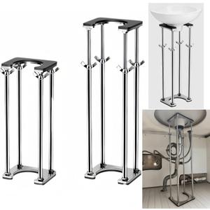 1 Pack Kitchen Undermount Sink Support, Undermount Sink Brackets, Adjustable Support Bar and Sink Repair Kit for Kitchen and Bathroom (Modern 4-Bar Support, 22.05inch - 25.98inch)