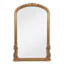 Rustic Small Scalloped Wall Mirror 12" x 15", Mirror Wall Decor, Decorative Wall Mounted Mirrors, Bathroom Mirrors for Vanity, Distressed Finish Vintage Wall Mirror for Living Room