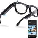 AI Smart Glasses with Camera, 1080P HD Video Recording Glasses,Bluetooth Speaker,Wireless Music & Calls,Real-Time Translation,Voice Control,Unisex