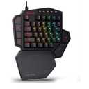 Redragon K585 DITI Wired One-Handed RGB Mechanical Gaming Keyboard, 42 Keys Type-C Professional Gaming Keypad w/Upgraded Hot-Swappable Socket, 7 Onboard Macro Keys & Detachable Wrist Rest