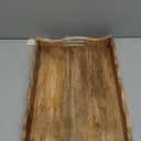 Mela Artisans Ottoman Wooden Serving Tray | Medium, Scallop White Burnt | Decorative Mango Wood | Serve Breakfast, Other Foods, Coffee and Tea | Rustic Home Decor | 14" x 10 x 2.5