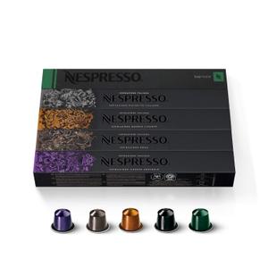 Nespresso Capsules Original Line, Ispirazione Variety Pack, Medium & Dark Roast Espresso Coffee, 50 Count Coffee Pods (EXP 06/30/26)